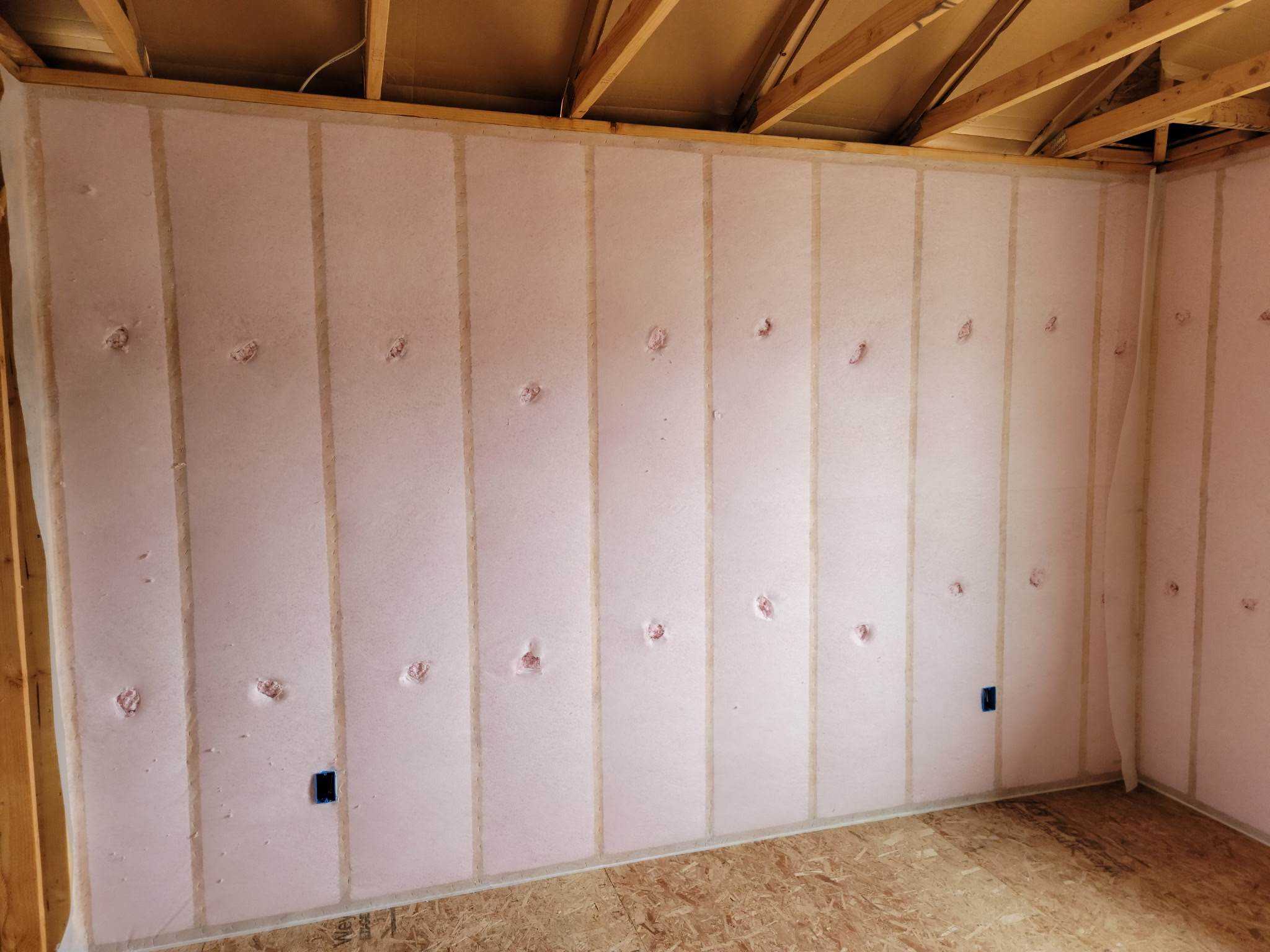 Insulation installation work